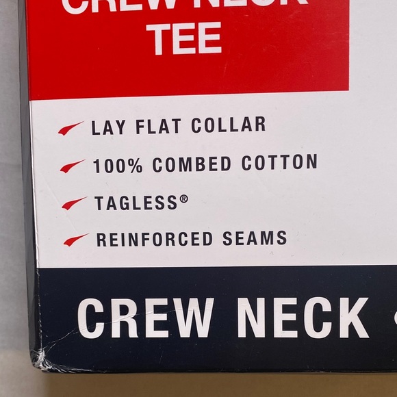 Kirkland Signature XL Men's White Crew Neck Tees - Picture 2 of 6